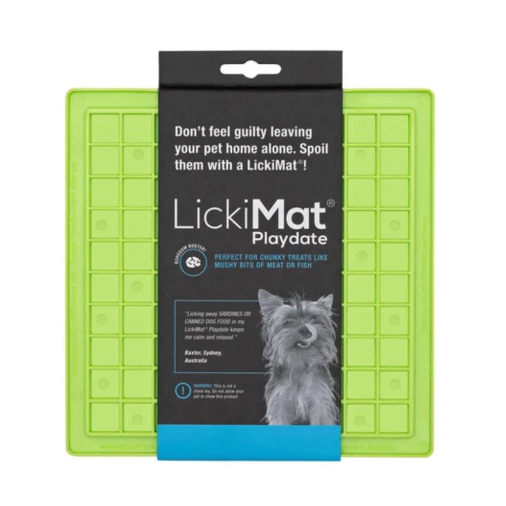 Lickimat Playdate Treat Mat For Dogs & Cats (DIFFICULTY LEVEL -EASY)