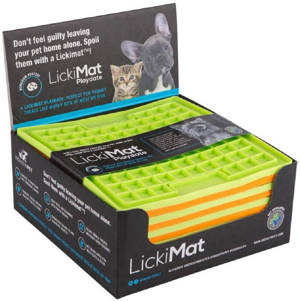 Lickimat Playdate Treat Mat For Dogs & Cats (DIFFICULTY LEVEL -EASY)