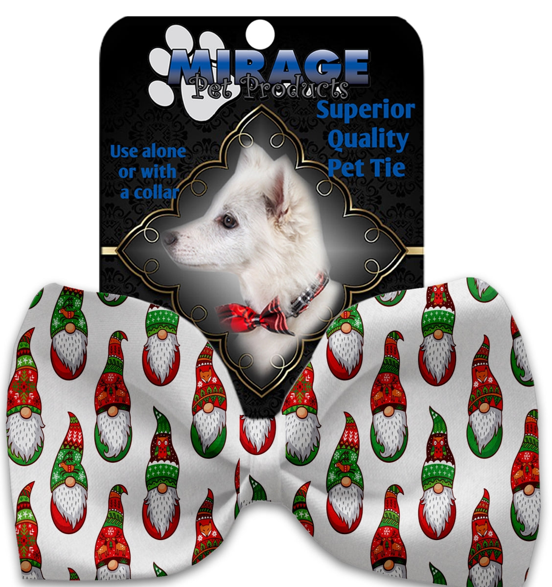 Mirage Pet Products 1400-BT Santa Gnomes Pet Bow Tie